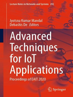 cover image of Advanced Techniques for IoT Applications